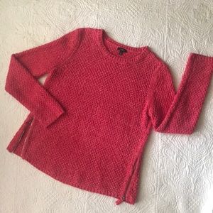 🌷Pink Heather Sweater / So Cute Gold Zippers!